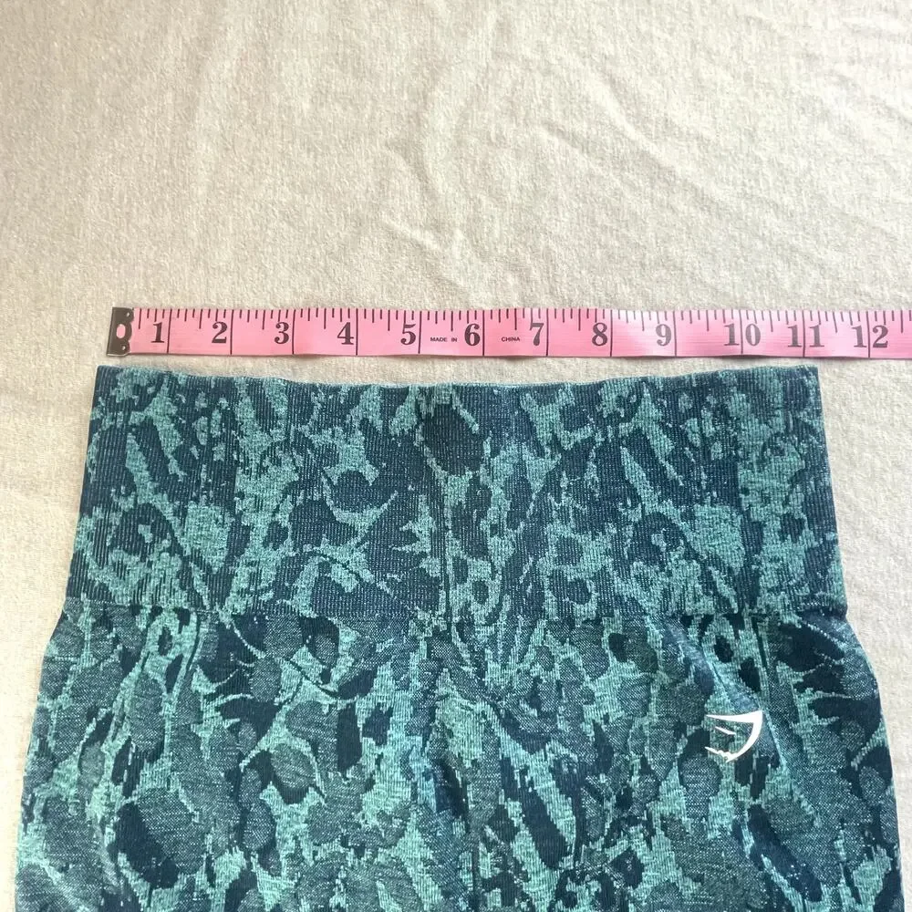Gymshark Adapt Animal Seamless Leggings Butterfly Teal S Active Small
